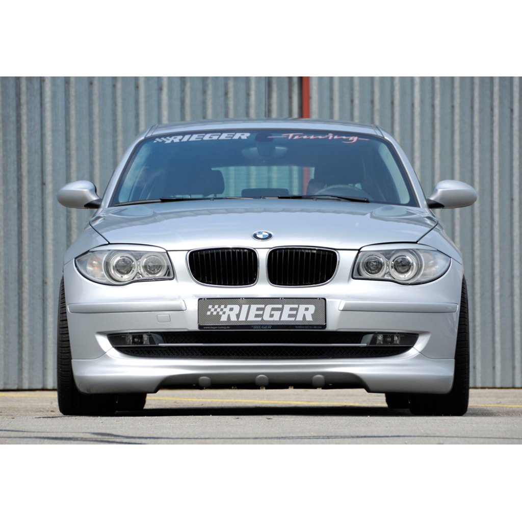 Rieger spoiler pod přední nárazník pro BMW řada 1 E87 4-dvéř. po faceliftu, r.v. 04/07-08/11, plast ABS bez povrchové úpravy