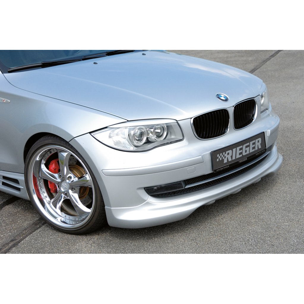 Rieger spoiler pod přední nárazník pro BMW řada 1 E87 4-dvéř. po faceliftu, r.v. 04/07-08/11, plast ABS bez povrchové úpravy