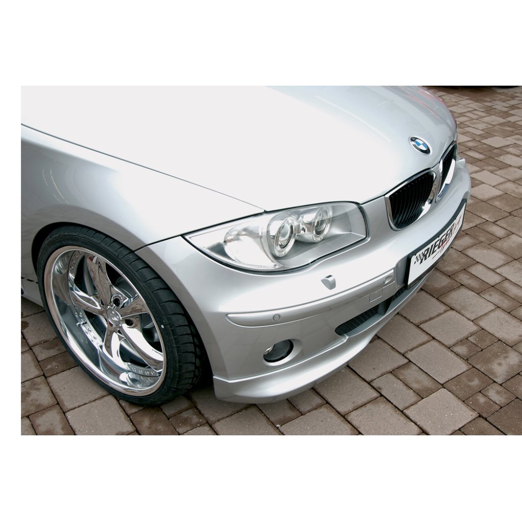 Rieger spoiler pod přední nárazník pro BMW řada 1 E87 4-dvéř. před faceliftem, r.v. 09/04-03/07, plast ABS bez povrchové úpravy