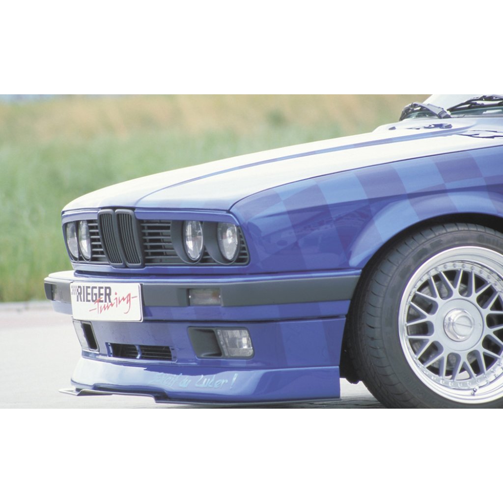 Rieger spoiler pod přední nárazník pro BMW řada 3 E30 kabriolet, kupé, sedan, touring, plast ABS bez povrchové úpravy