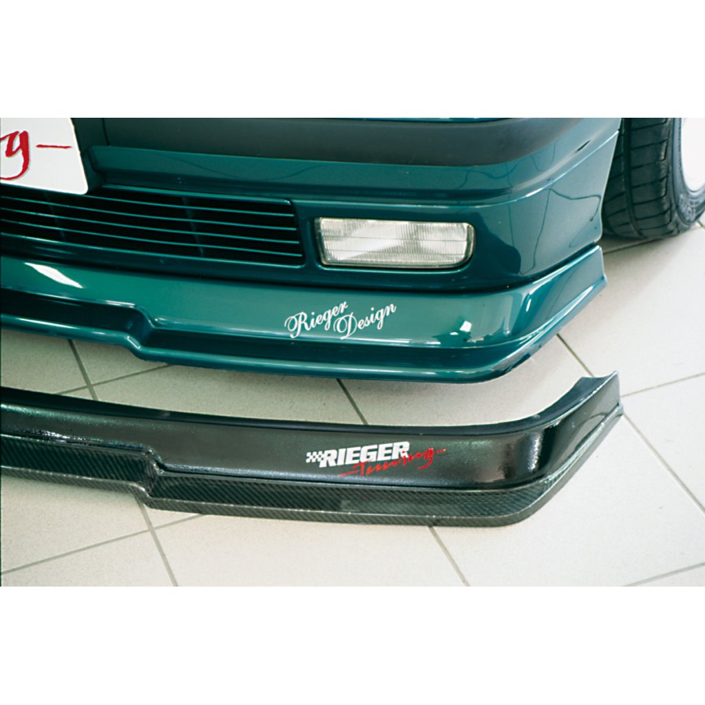 Rieger spoiler pod přední nárazník pro BMW řada 3 E36 compact, kabriolet, kupé, sedan, touring, plast ABS bez povrchové úpravy, s integrovanou lipou