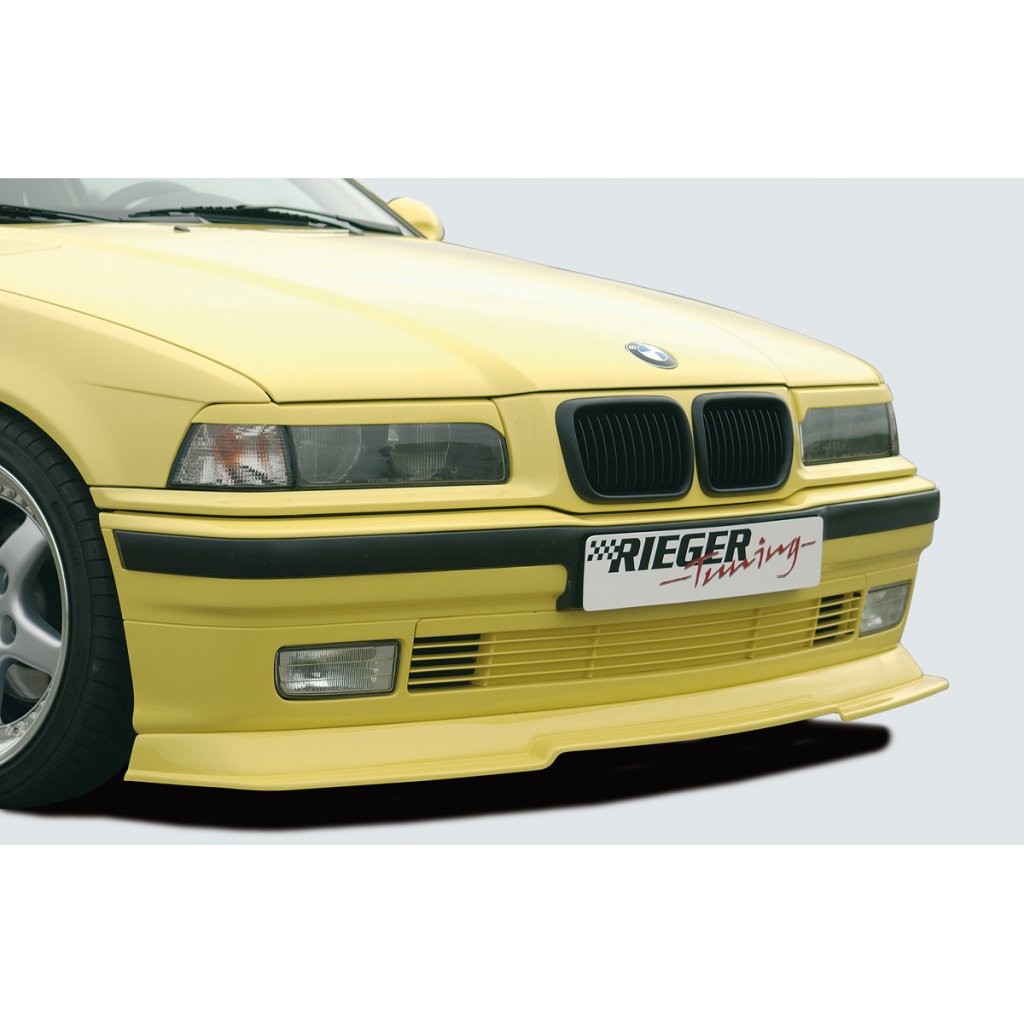 Rieger spoiler pod přední nárazník pro BMW řada 3 E36 compact, kabriolet, kupé, sedan, touring, plast ABS bez povrchové úpravy, s integrovanou lipou