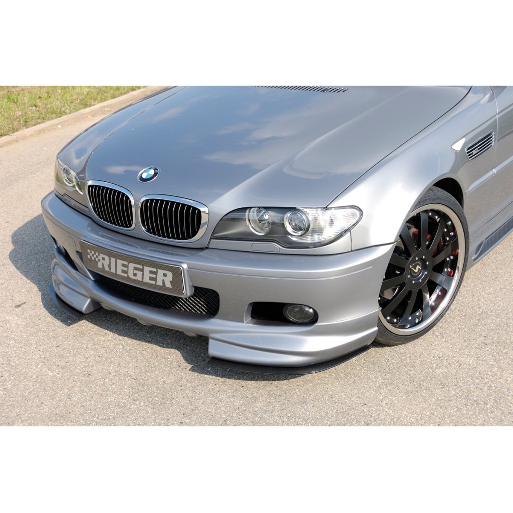 Rieger spoiler pod přední nárazník pro BMW řada 3 E46 kabriolet, kupé, sedan, touring vč. faceliftu, r.v. 02/02-, 02/98-12/01, plast ABS bez povrchové úpravy