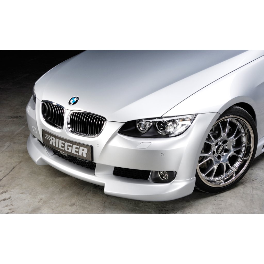 Rieger spoiler pod přední nárazník pro BMW řada 3 E92, E93 kabriolet, kupé před faceliftem, r.v. 03/07-02/10, 09/06-02/10, plast ABS bez povrchové úpravy