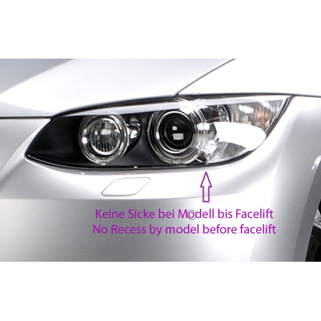 Rieger spoiler pod přední nárazník pro BMW řada 3 E92, E93 kabriolet, kupé před faceliftem, r.v. 03/07-02/10, 09/06-02/10, plast ABS bez povrchové úpravy