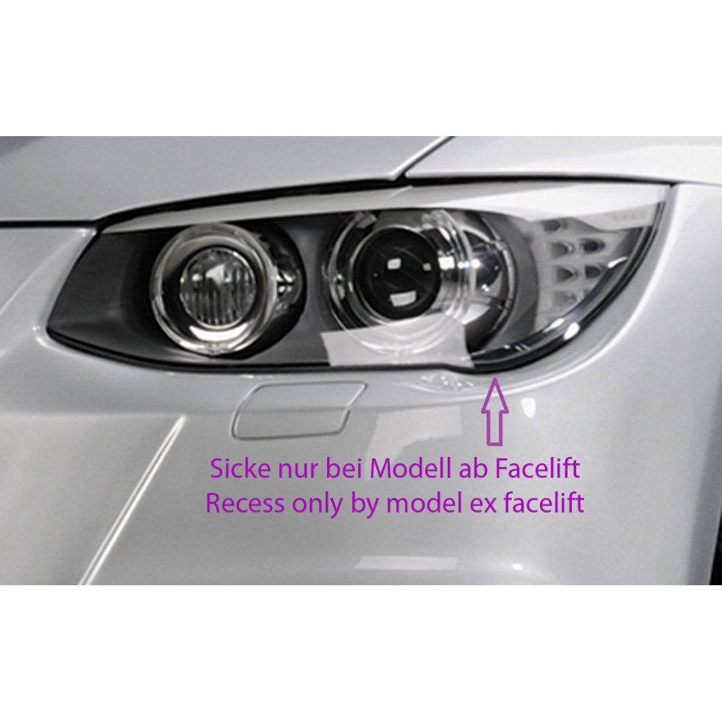 Rieger spoiler pod přední nárazník pro BMW řada 3 E92, E93 kabriolet, kupé před faceliftem, r.v. 03/07-02/10, 09/06-02/10, plast ABS bez povrchové úpravy