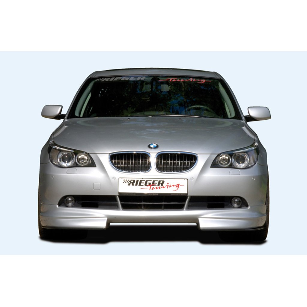 Rieger spoiler pod přední nárazník pro BMW řada 5 E60, E61 sedan, touring před faceliftem, r.v. -08, plast ABS bez povrchové úpravy