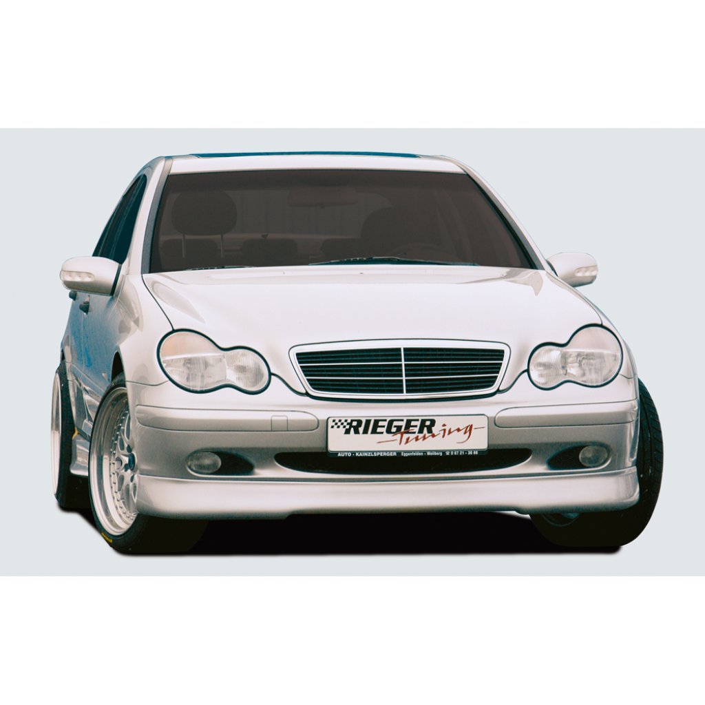 Rieger spoiler pod přední nárazník pro Classic/Elegance pro Mercedes třída C W203 sedan, t-model, r.v. 05/00-, plast ABS bez povrchové úpravy