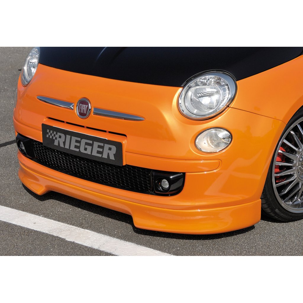 Rieger spoiler pod přední nárazník pro Fiat 500 312 2-dvéř., r.v. 10/07-, plast ABS bez povrchové úpravy