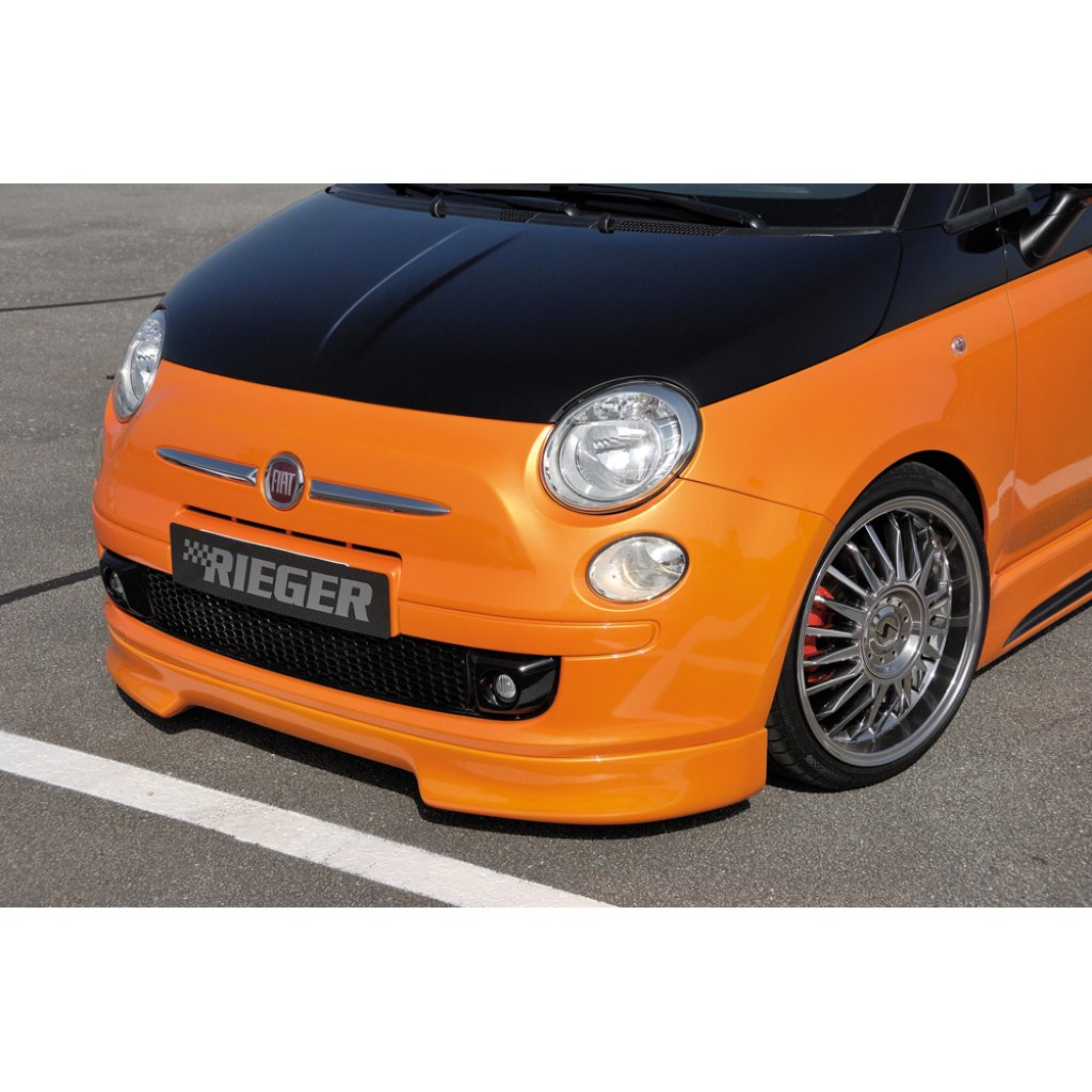 Rieger spoiler pod přední nárazník pro Fiat 500 312 2-dvéř., r.v. 10/07-, plast ABS bez povrchové úpravy