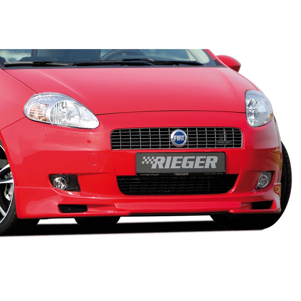 Rieger spoiler pod přední nárazník pro Fiat Grande Punto 199 3-dvéř., 5-dvéř., r.v. 10/05-, plast ABS bez povrchové úpravy