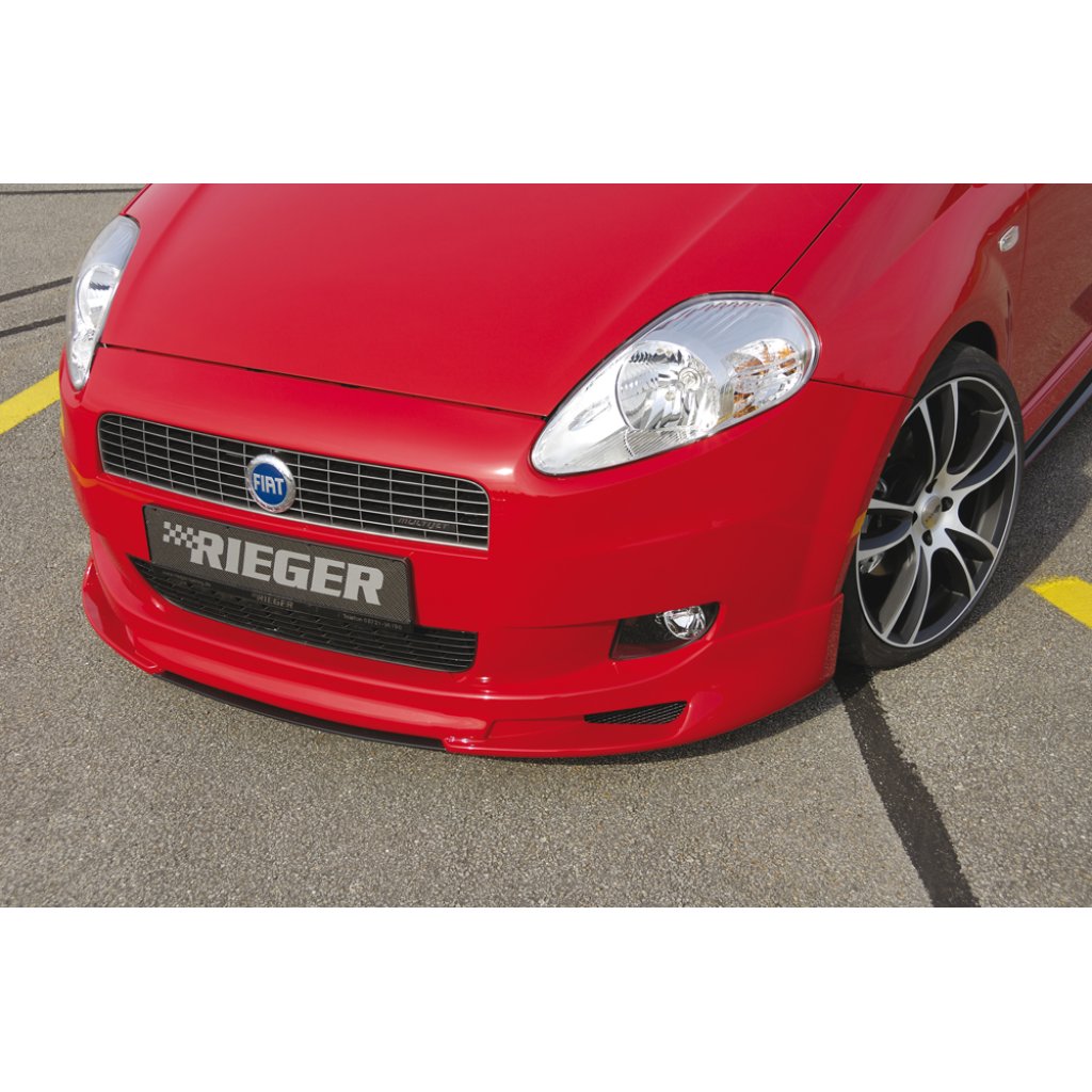 Rieger spoiler pod přední nárazník pro Fiat Grande Punto 199 3-dvéř., 5-dvéř., r.v. 10/05-, plast ABS bez povrchové úpravy
