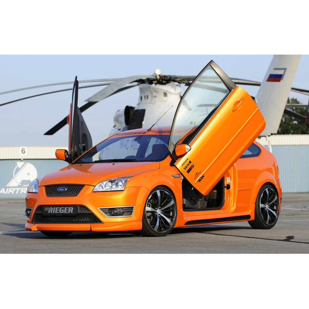 Rieger spoiler pod přední nárazník pro Ford Focus 2 ST 3-dvéř., 5-dvéř. před faceliftem, r.v. 10/05-01/08, plast ABS bez povrchové úpravy
