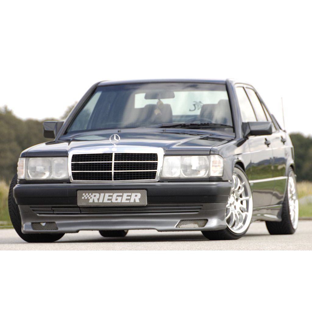 Rieger spoiler pod přední nárazník pro Mercedes 190 W201 sedan, plast ABS bez povrchové úpravy