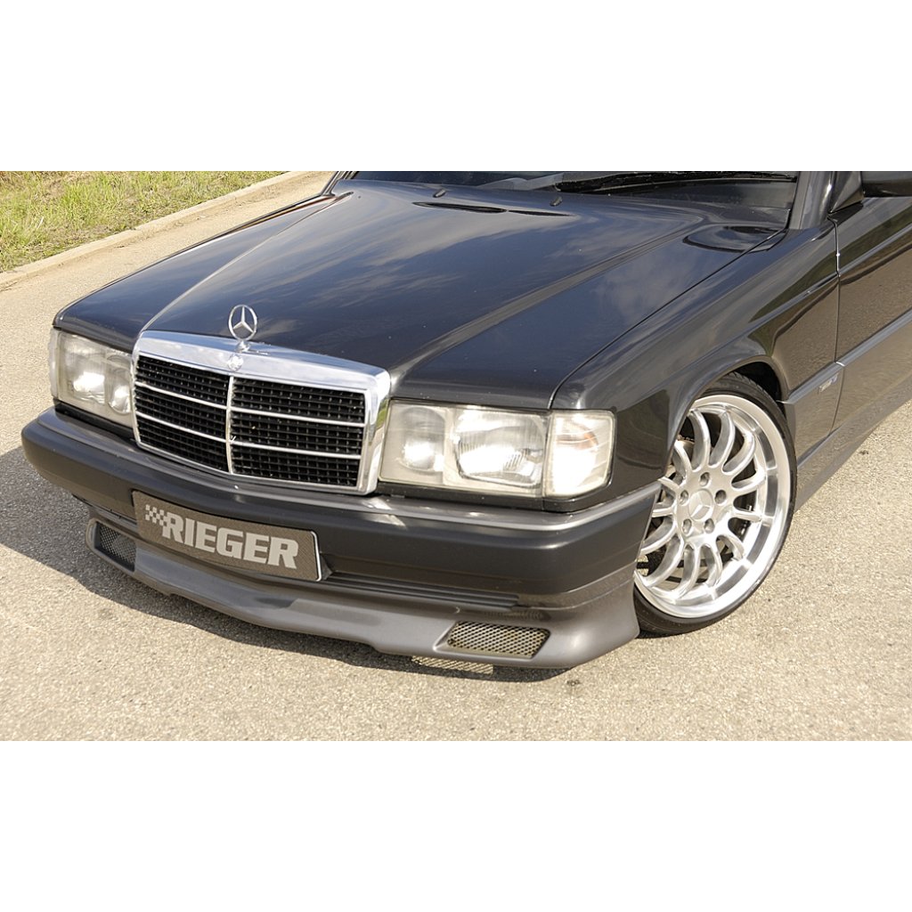 Rieger spoiler pod přední nárazník pro Mercedes 190 W201 sedan, plast ABS bez povrchové úpravy