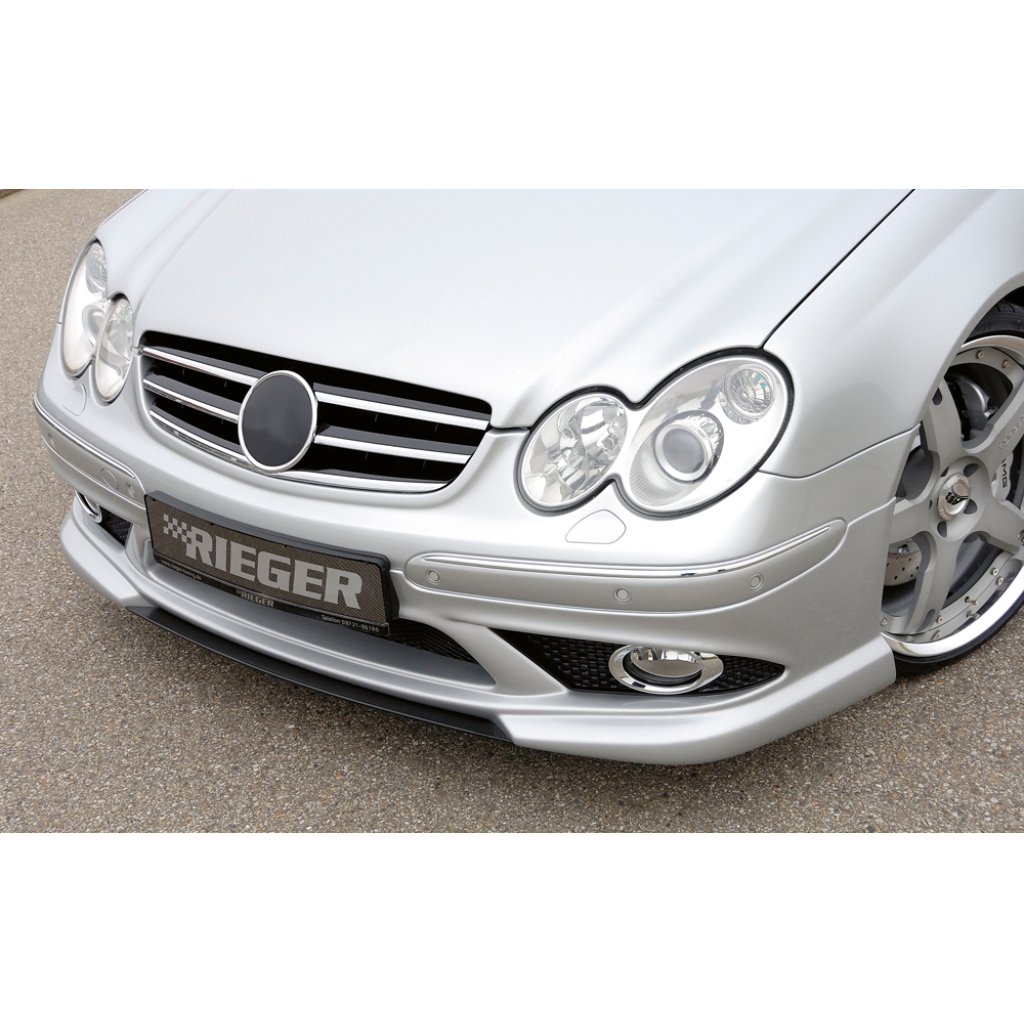 Rieger spoiler pod přední nárazník pro Mercedes CLK W209 kabriolet, kupé (předfacelift / do r.v. 2005), r.v. 00/02-06/04, plast ABS bez povrchové úpravy