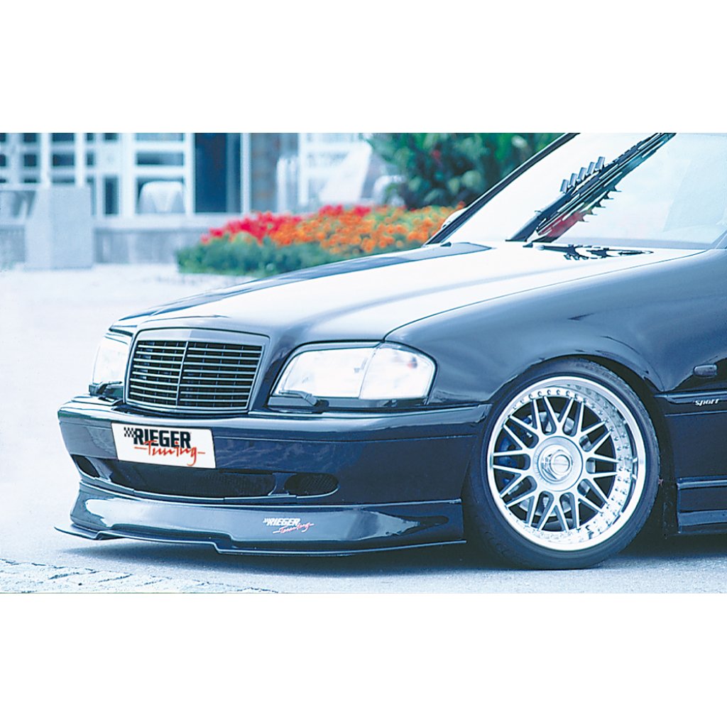 Rieger spoiler pod přední nárazník pro Mercedes třída C W202 sedan, t-model, plast ABS bez povrchové úpravy