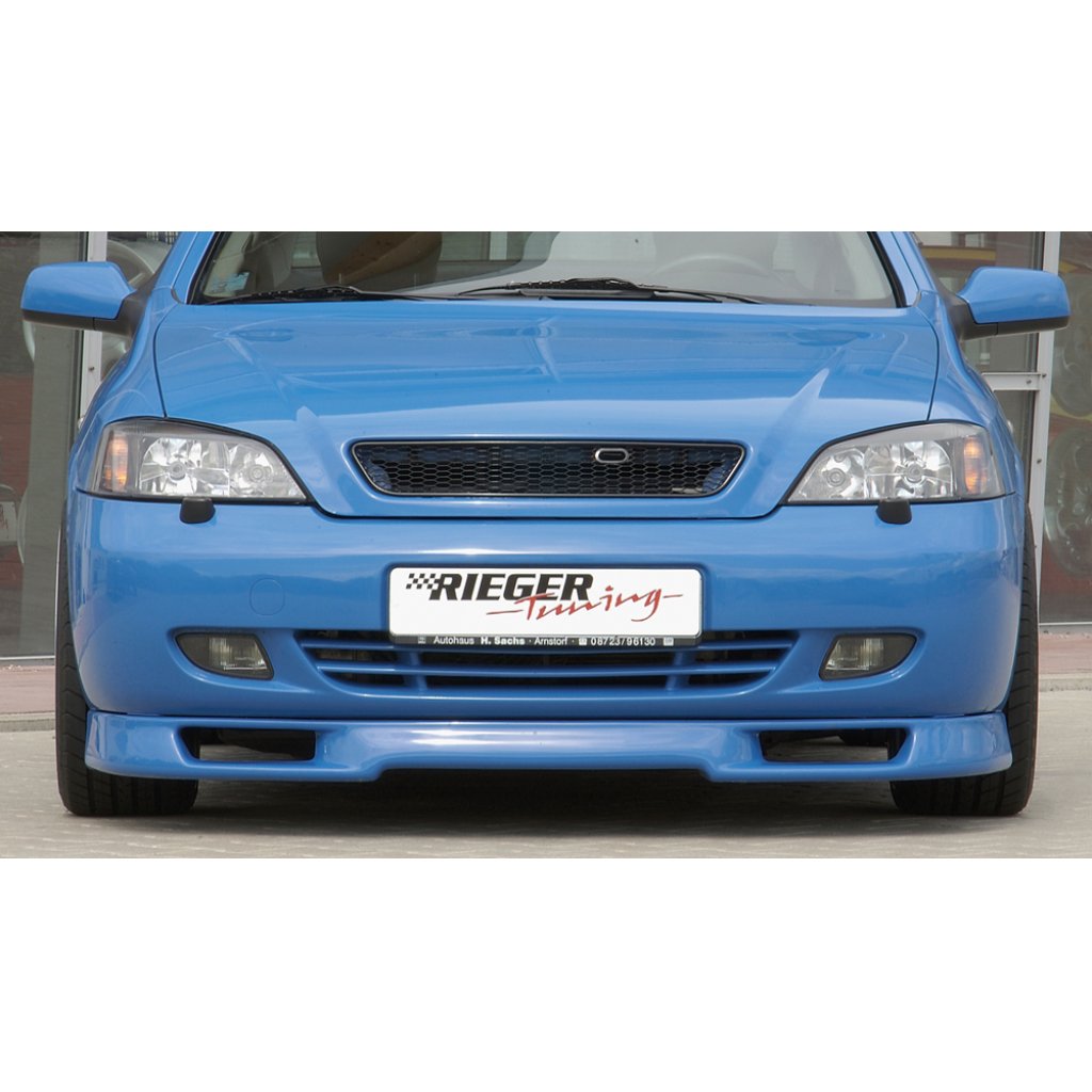 Rieger spoiler pod přední nárazník pro Opel Astra G cabrio, kupé, plast ABS bez povrchové úpravy