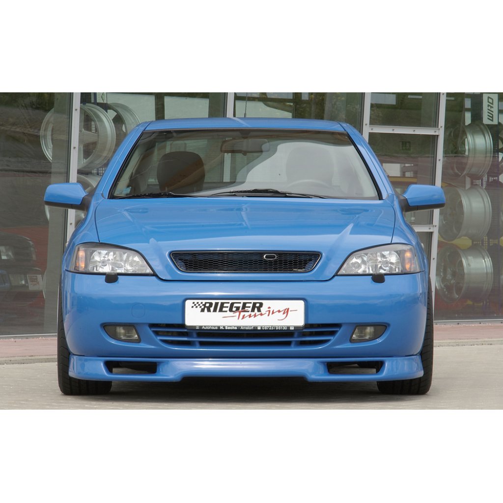 Rieger spoiler pod přední nárazník pro Opel Astra G cabrio, kupé, plast ABS bez povrchové úpravy