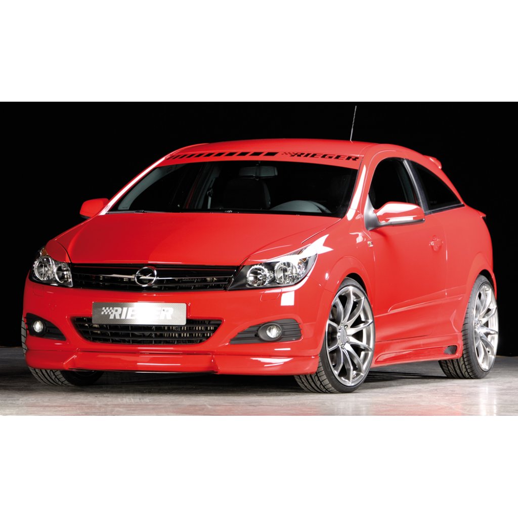Rieger spoiler pod přední nárazník pro Opel Astra H GTC, Twin-Top 3-dvéř., kabriolet, r.v. 09/05-, plast ABS bez povrchové úpravy