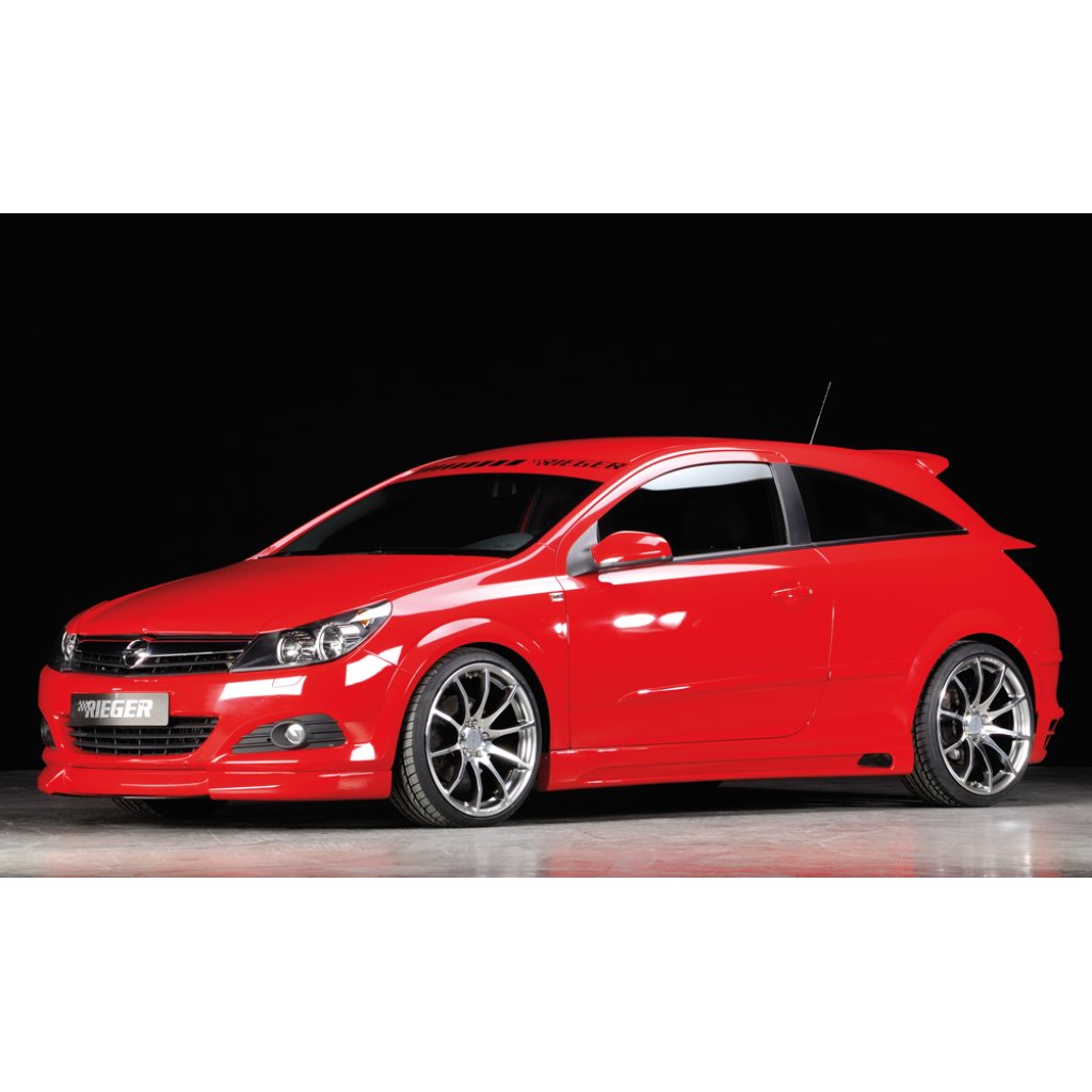 Rieger spoiler pod přední nárazník pro Opel Astra H GTC, Twin-Top 3-dvéř., kabriolet, r.v. 09/05-, plast ABS bez povrchové úpravy