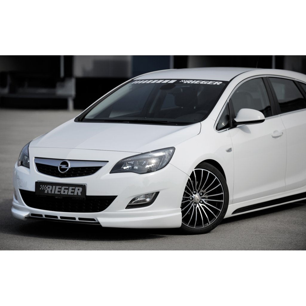 Rieger spoiler pod přední nárazník pro Opel Astra J 5-dvéř., hatchback, sports tourer před faceliftem, r.v. 11/08-09/12, plast ABS bez povrchové úpravy