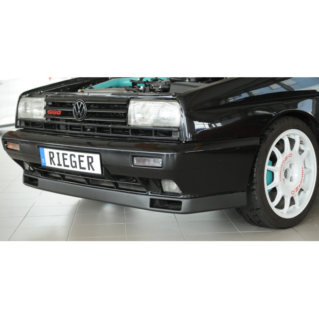 Rieger spoiler pod přední nárazník pro Volkswagen Golf 2 Rallye Golf 19E-299, r.v. 89-91, plast ABS bez povrchové úpravy