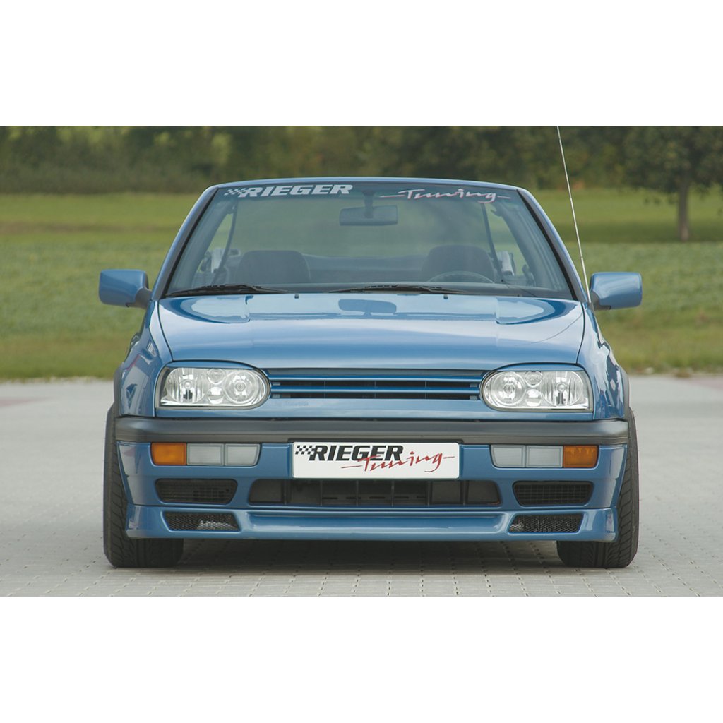 Rieger spoiler pod přední nárazník pro Volkswagen Golf 3 3-dvéř., 5-dvéř., kabriolet, plast ABS bez povrchové úpravy