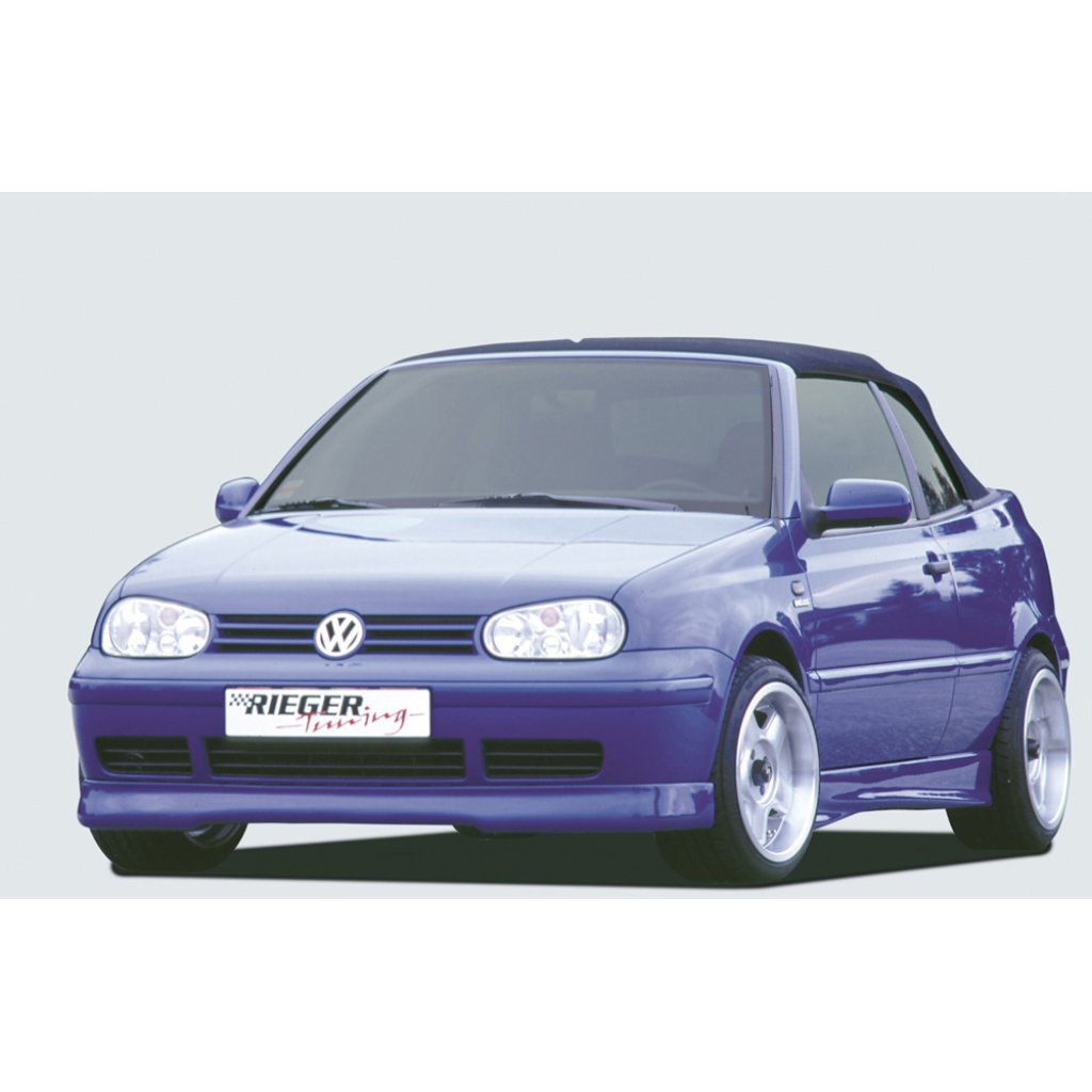 Rieger spoiler pod přední nárazník pro Volkswagen Golf 4 1J kabriolet, r.v. 10/97-03, plast ABS bez povrchové úpravy