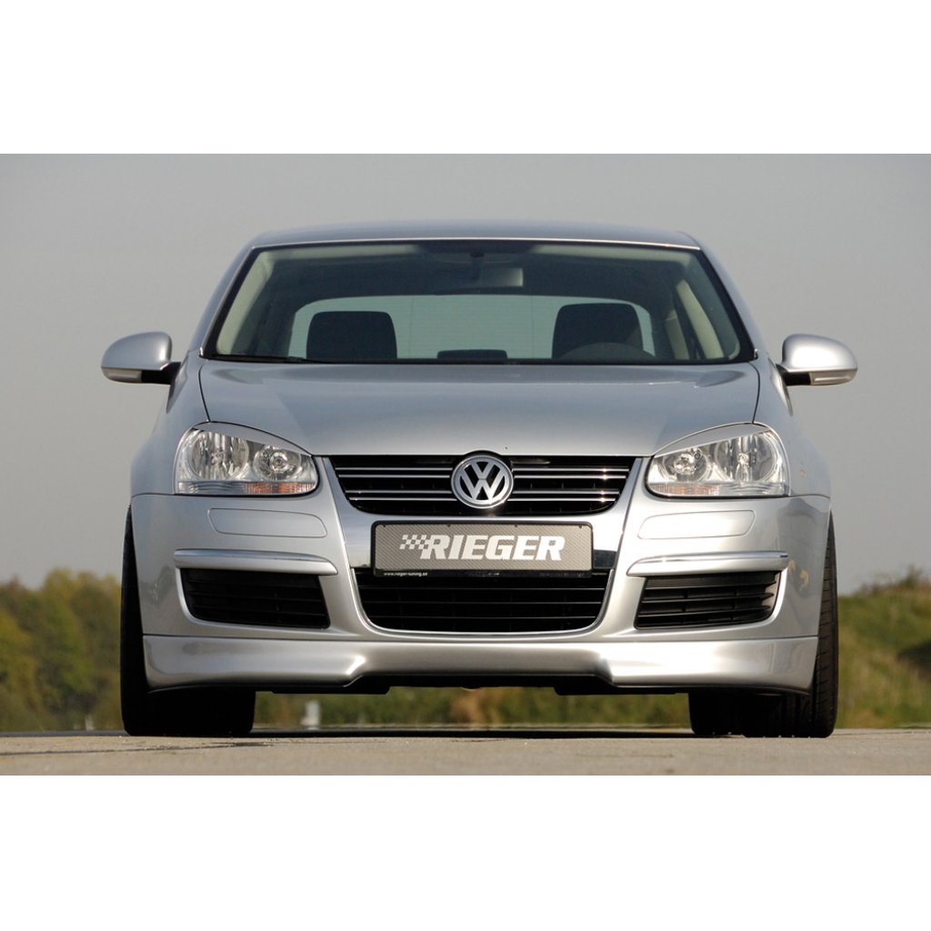 Rieger spoiler pod přední nárazník pro Volkswagen Golf 5 1K 3-dvéř., 5-dvéř., GT, GTI, plast ABS bez povrchové úpravy