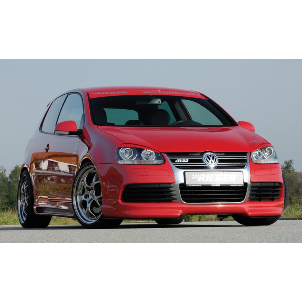 Rieger spoiler pod přední nárazník pro Volkswagen Golf 5 1K R32, plast ABS bez povrchové úpravy