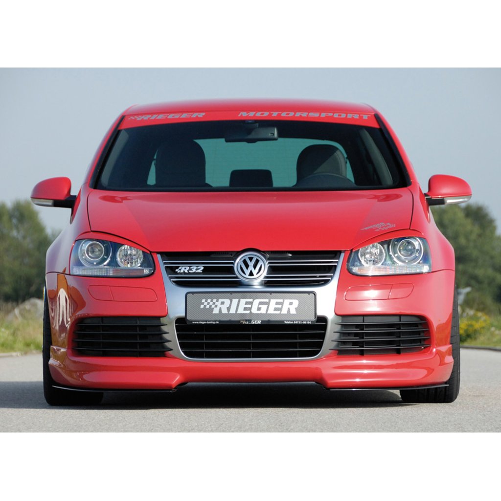 Rieger spoiler pod přední nárazník pro Volkswagen Golf 5 1K R32, plast ABS bez povrchové úpravy