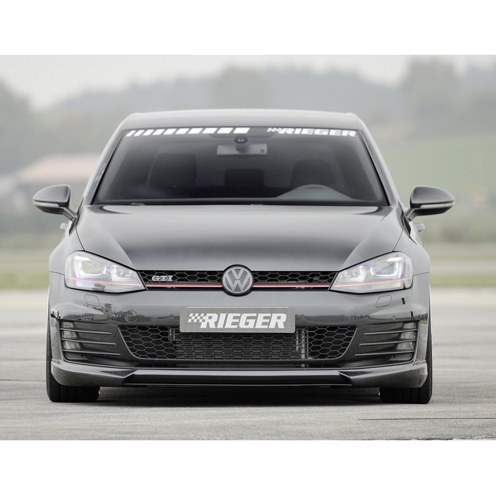 Rieger spoiler pod přední nárazník pro Volkswagen Golf 7 GTD, GTI 3-dvéř., 5-dvéř. před faceliftem, r.v. 04/13-12/16, 06/13-12/16, plast ABS bez povrchové úpravy