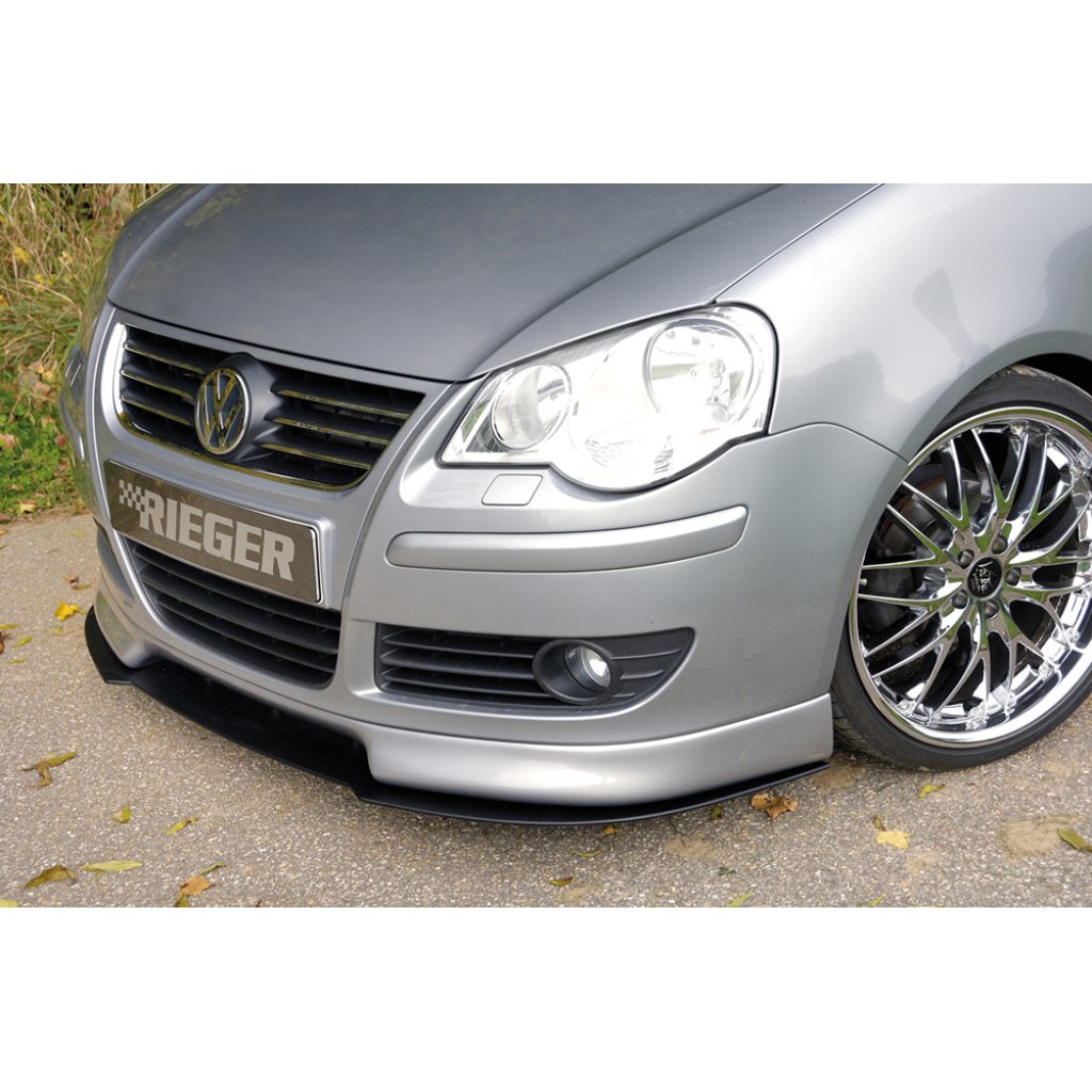 Rieger spoiler pod přední nárazník pro Volkswagen Polo 5 9N 3-dvéř., 5-dvéř. po faceliftu, r.v. 00/06-, plast ABS bez povrchové úpravy