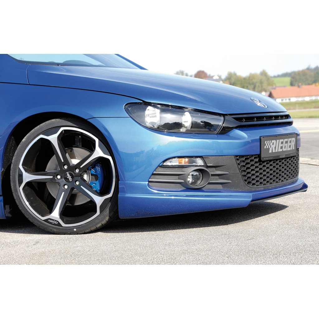 Rieger spoiler pod přední nárazník pro Volkswagen Scirocco 3 13 2-dvéř. před faceliftem, r.v. 08/08-04/14, plast ABS bez povrchové úpravy