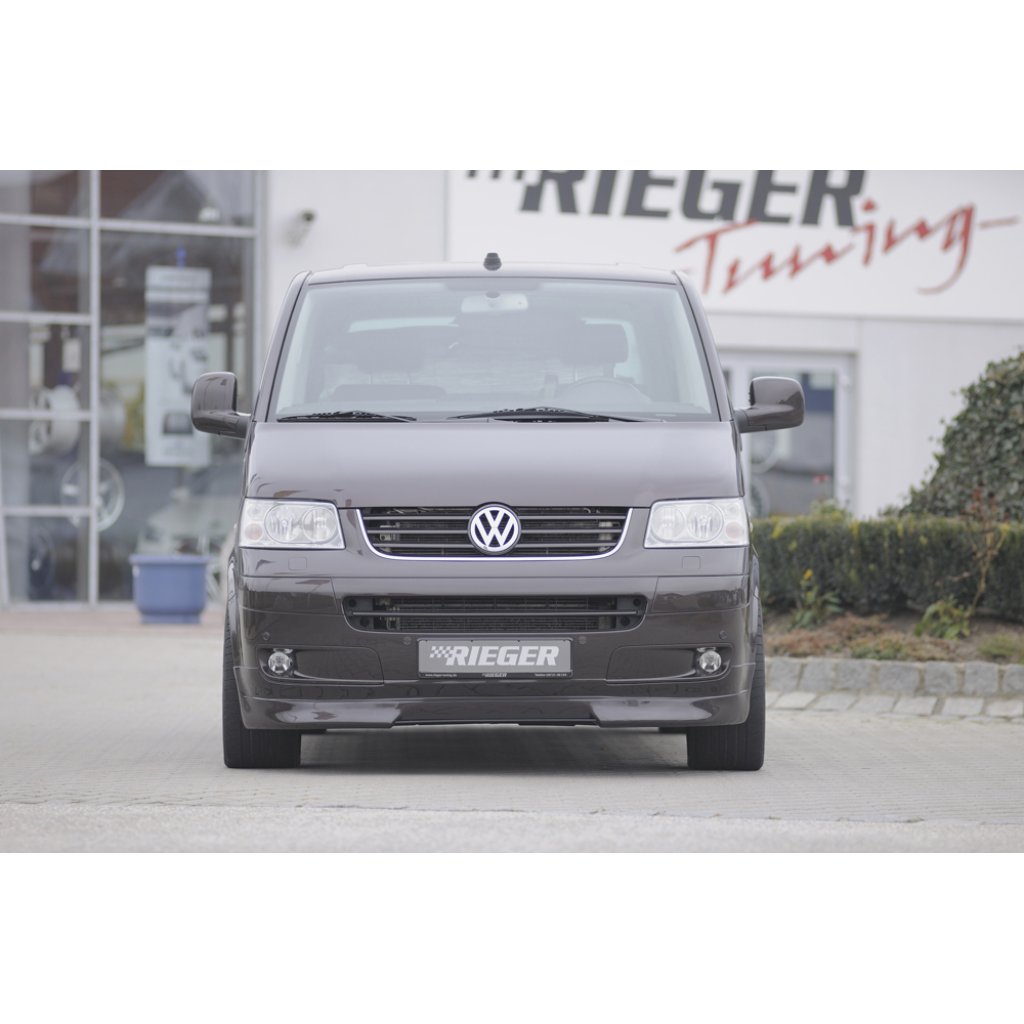 Rieger spoiler pod přední nárazník pro Volkswagen T5 bus před faceliftem, r.v. 04/03-08/09, plast ABS bez povrchové úpravy