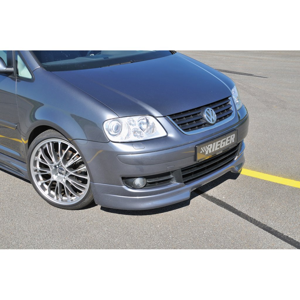 Rieger spoiler pod přední nárazník pro Volkswagen Touran 1T van před faceliftem, r.v. 03/03-10/06, plast ABS bez povrchové úpravy