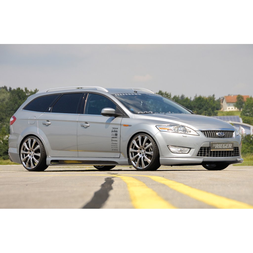 Rieger spoiler pod přední nárazník SG-Design pro Ford Mondeo BA7 combi, fastback, sedan před faceliftem, r.v. 03/07-09/10, plast ABS bez povrchové úpravy
