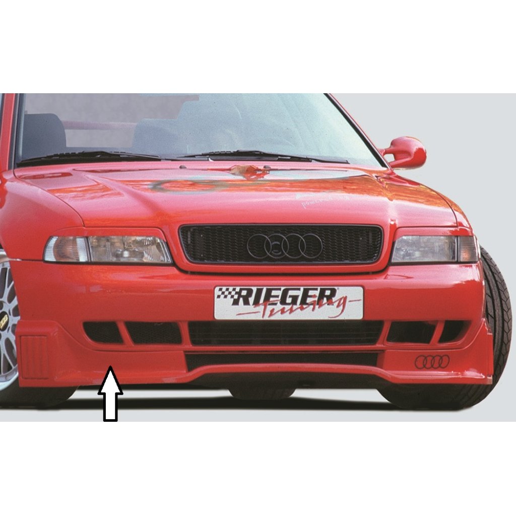 Rieger spoiler pod přední nárazník (Typ: 55011) pro Audi A4 B5 avant, sedan, r.v. 99-12/00, plast ABS bez povrchové úpravy