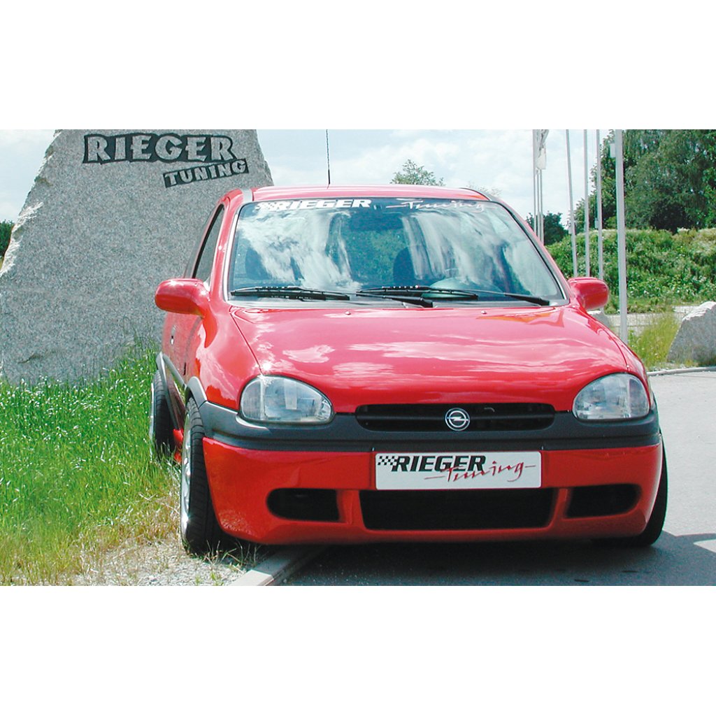 Rieger spoiler pod přední nárazník (varianta 3) pro Opel Corsa B 3-dvéř. (do r.v. 97), r.v. 02/93-09/96, plast ABS bez povrchové úpravy