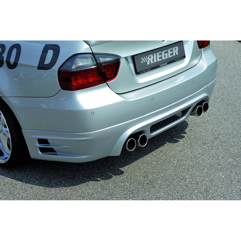 Rieger spoiler pod zadní nárazník BMW E90 335i Optik pro BMW řada 3 E90, E91 sedan, touring vč. faceliftu r.v. 03/05-08/08, 08/05-08/08, 09/08-, plast ABS bez povrchové úpravy