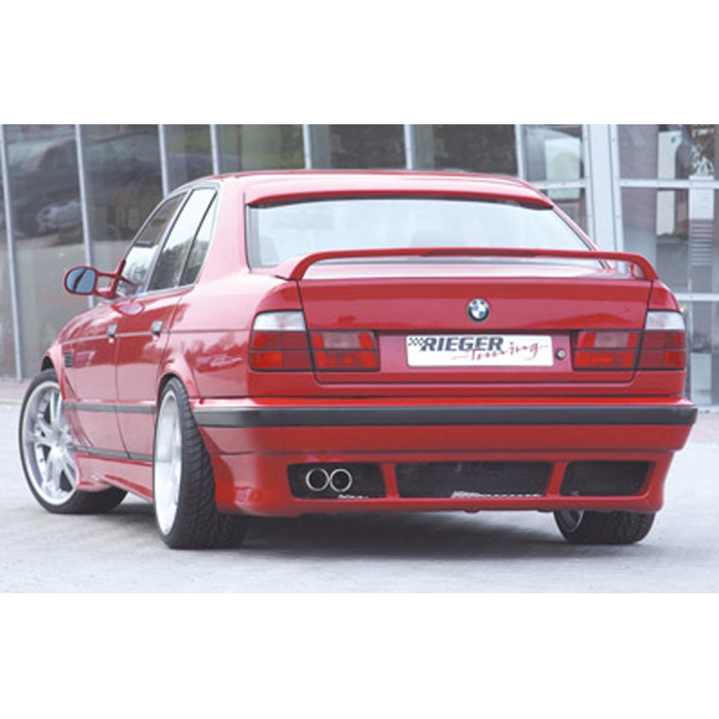 Rieger spoiler pod zadní nárazník E39-Look pro BMW řada 5 E34 sedan, touring r.v. 00/88-07/96, plast ABS bez povrchové úpravy