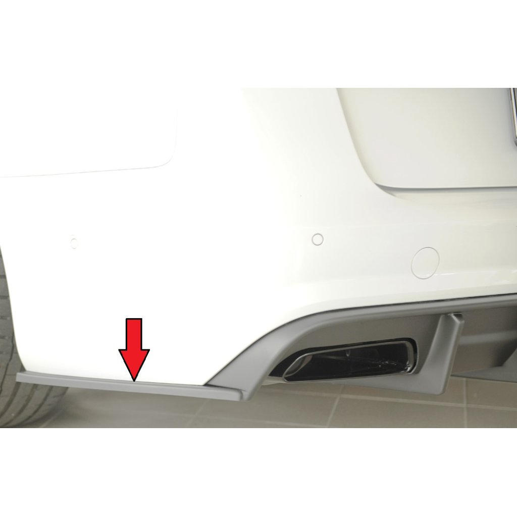 Rieger spoiler pod zadní nárazník na levé straně pro Audi A6 S6 4G, C7 sedan r.v. 09/14-, plast ABS bez povrchové úpravy