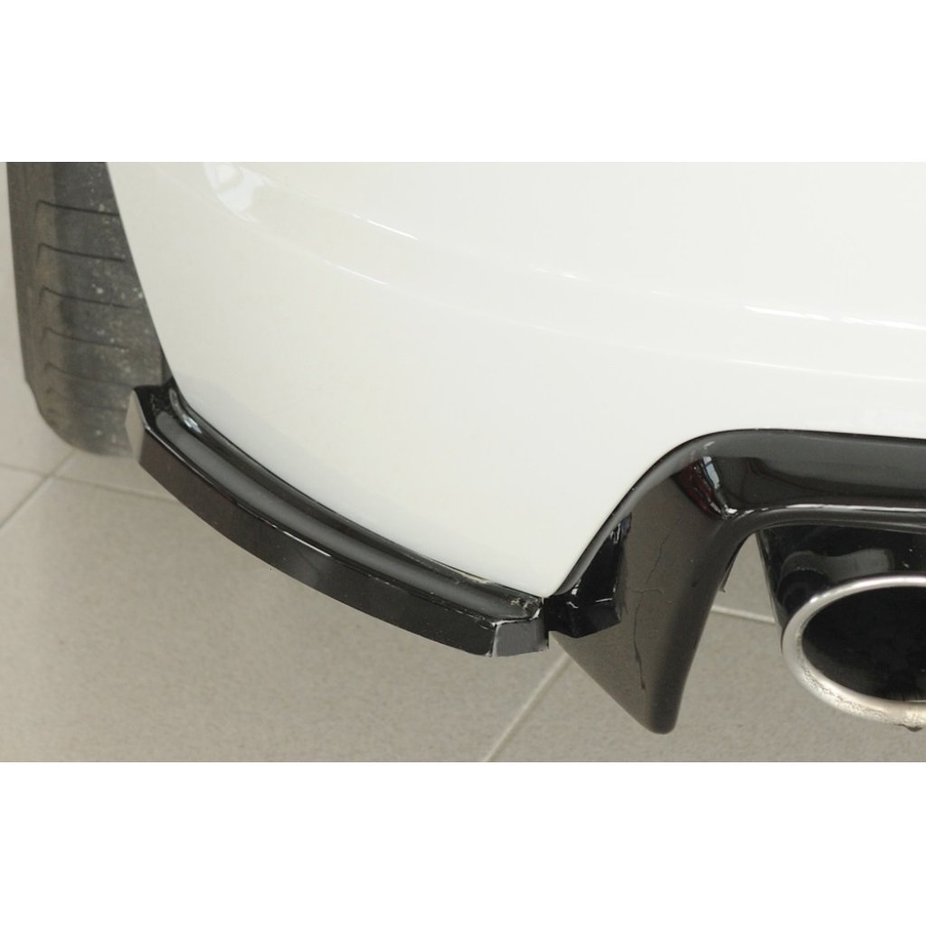 Rieger spoiler pod zadní nárazník na levé straně pro Audi TT 8J-FV, 8S roadster r.v. 09/18-, plast ABS lakovaný do černé lesklé barvy