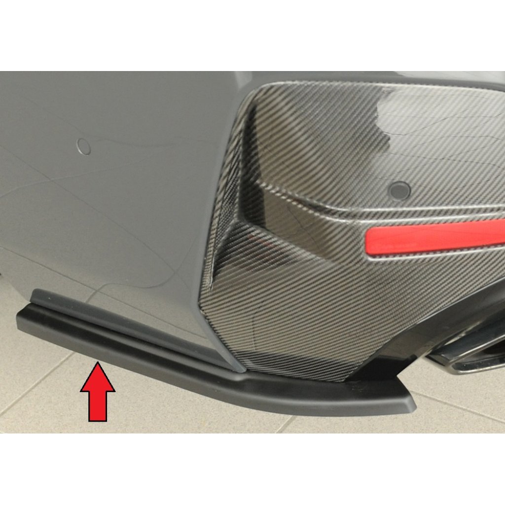 Rieger spoiler pod zadní nárazník na levé straně pro BMW i4 G26 G4C gran coupe (5-dvéř.) r.v. 11/21-, plast ABS bez povrchové úpravy