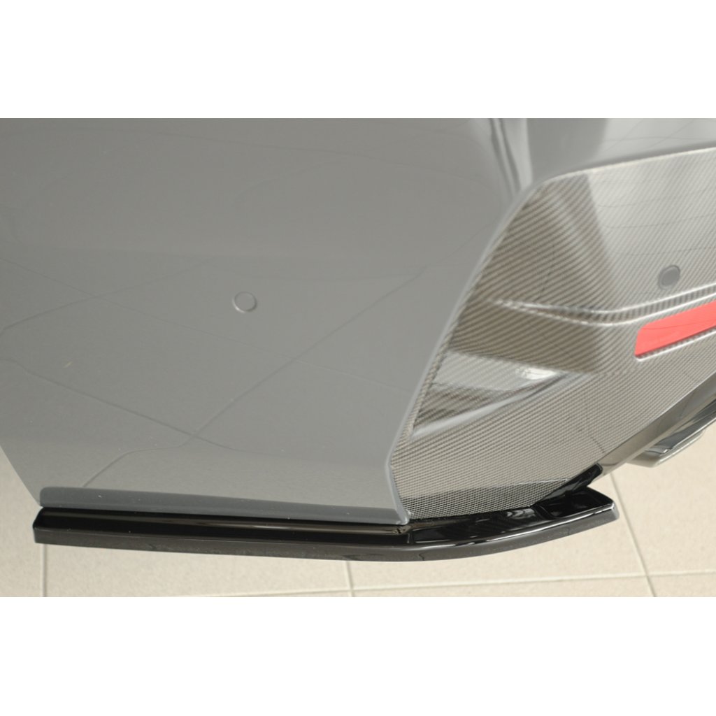 Rieger spoiler pod zadní nárazník na levé straně pro BMW i4 G26 G4C gran coupe (5-dvéř.) r.v. 11/21-, plast ABS lakovaný do černé lesklé barvy