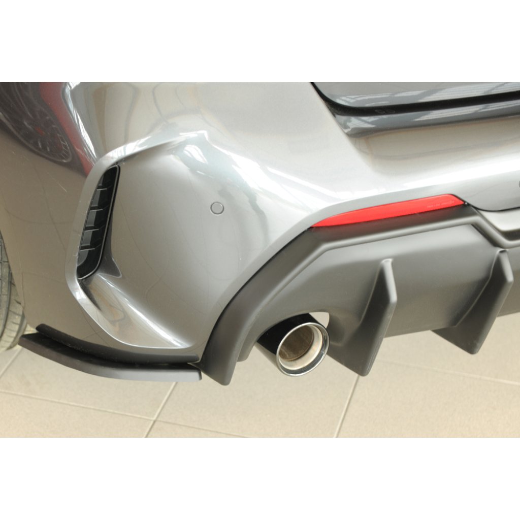 Rieger spoiler pod zadní nárazník na levé straně pro BMW řada 1 F40 hatchback / 4-dr. r.v. 07/19-, plast ABS bez povrchové úpravy
