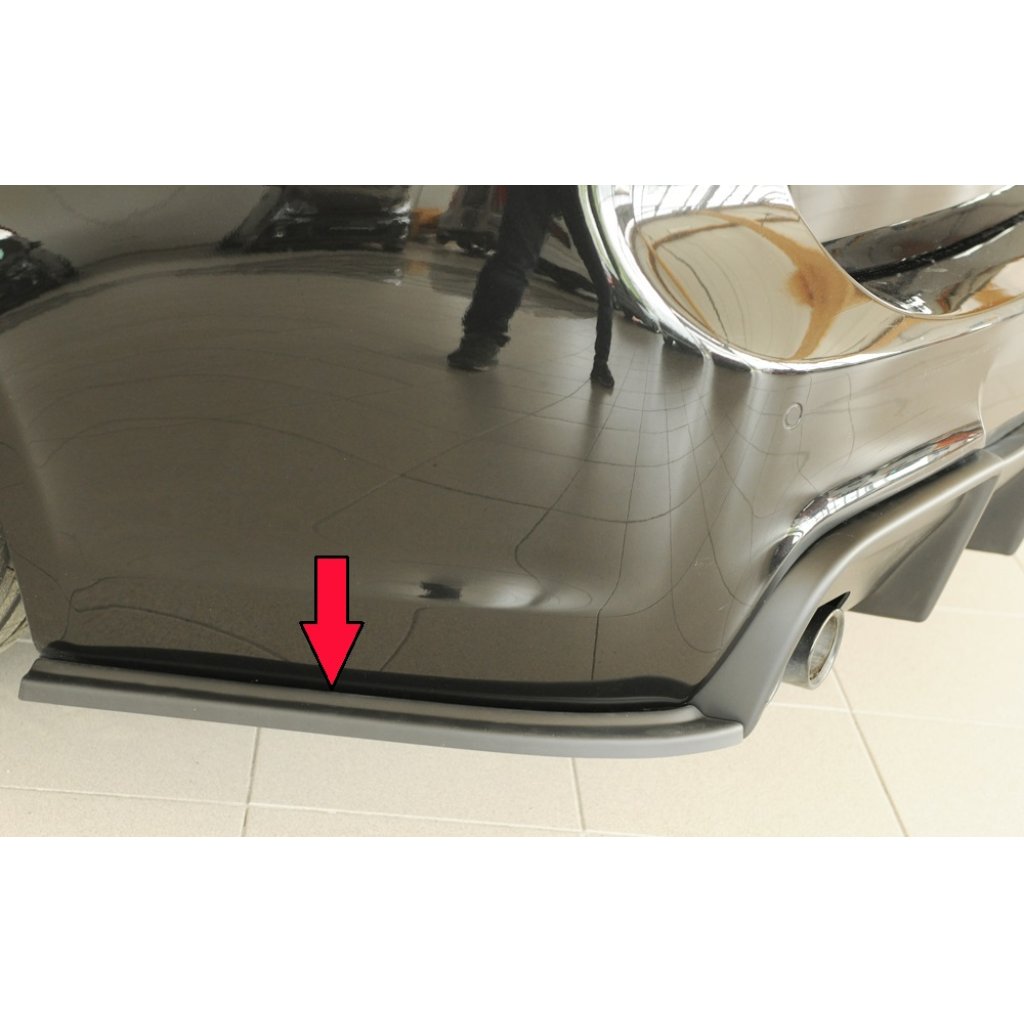 Rieger spoiler pod zadní nárazník na levé straně pro BMW řada 3 E91 touring r.v. 09/08-, plast ABS bez povrchové úpravy