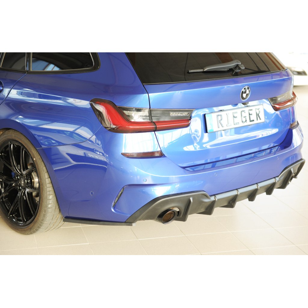 Rieger spoiler pod zadní nárazník na levé straně pro BMW řada 3 G20 sedan r.v. 03/19-, plast ABS bez povrchové úpravy