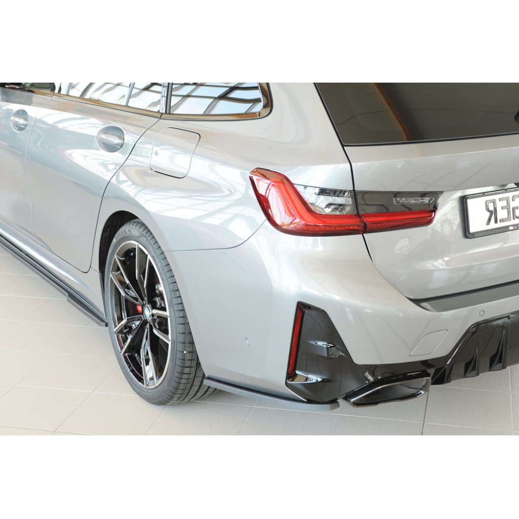 Rieger spoiler pod zadní nárazník na levé straně pro BMW řada 3 G21 touring r.v. 07/22-, plast ABS bez povrchové úpravy